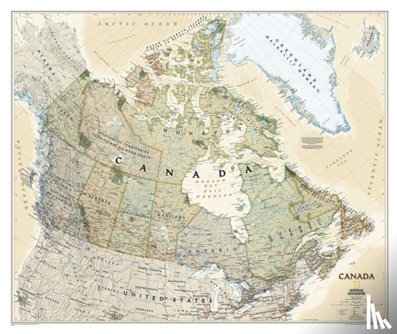 Maps, National Geographic - Canada Executive, Laminated