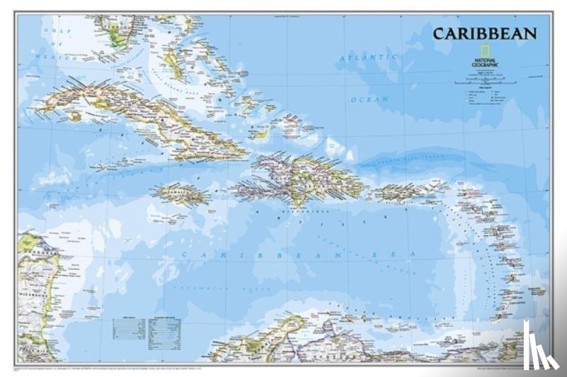 Maps, National Geographic - Caribbean Classic, Tubed