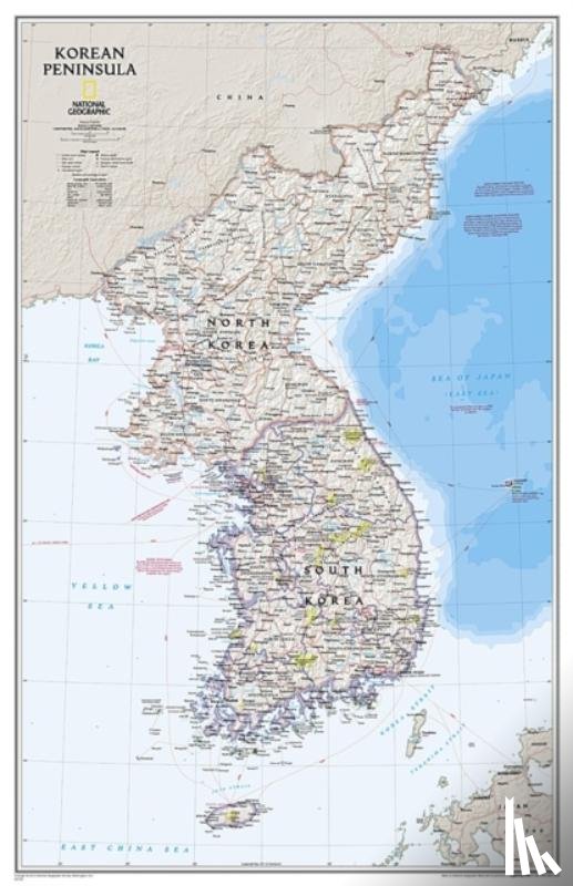 Maps, National Geographic - Korean Peninsula, Tubed