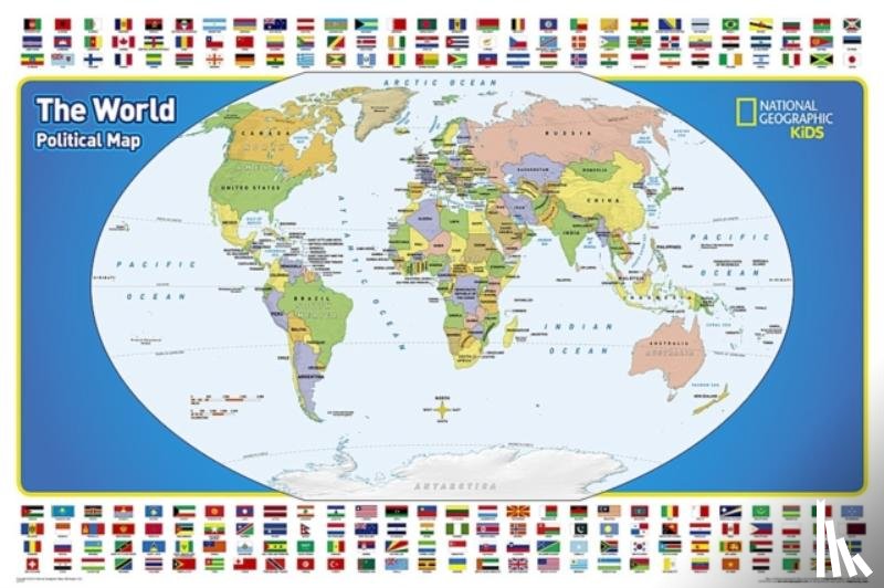 Maps, National Geographic - World For Kids, The, Poster Sized, Laminated