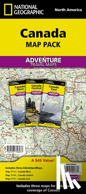 National Geographic Maps - Adventure - Canada, Map Pack Bundle