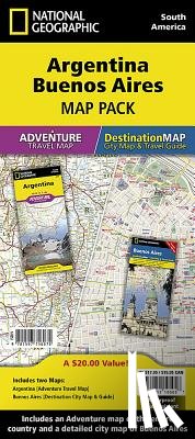 National Geographic Maps - Adventure - Argentina, Buenos Aires, Map Pack Bundle