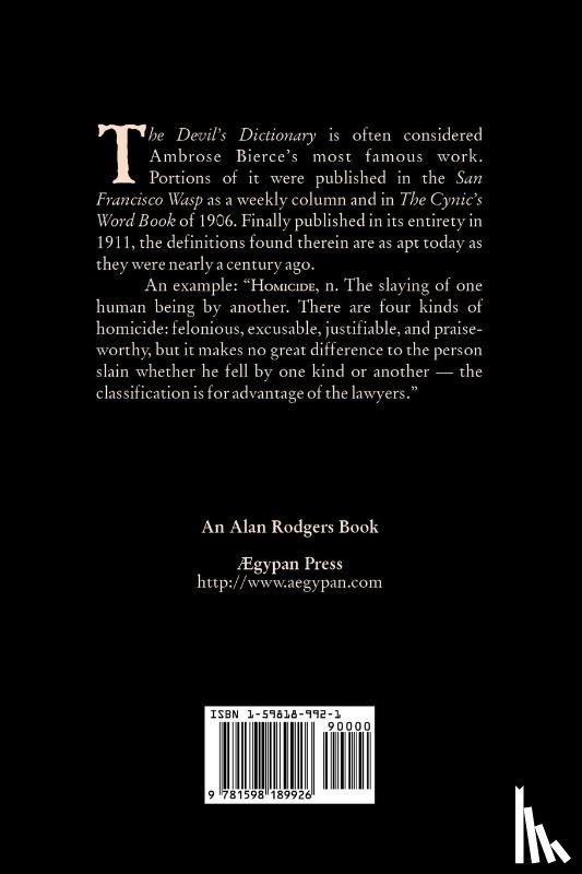 Bierce, Ambrose - The Devil's Dictionary