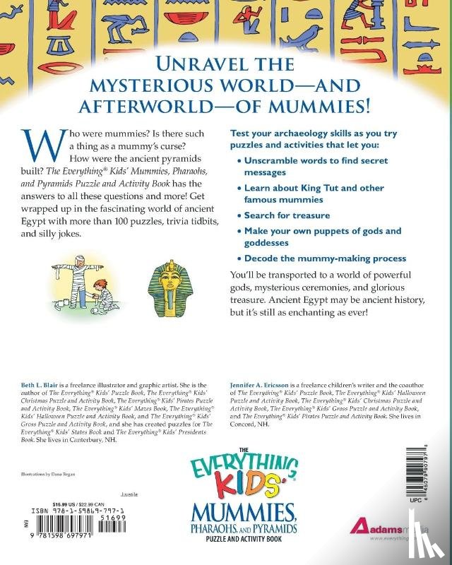 Blair, Beth L., Ericsson, Jennifer A. - The "Everything" Kids' Mummies, Pharaohs, and Pyramids Puzzle and Activity Book