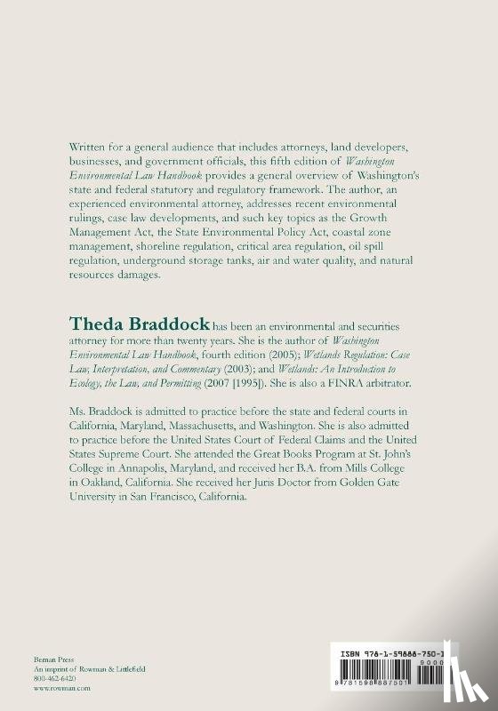 Braddock, Theda - Washington Environmental Law Handbook