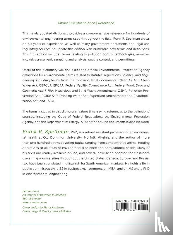 Spellman, Frank R. - Environmental Engineering Dictionary