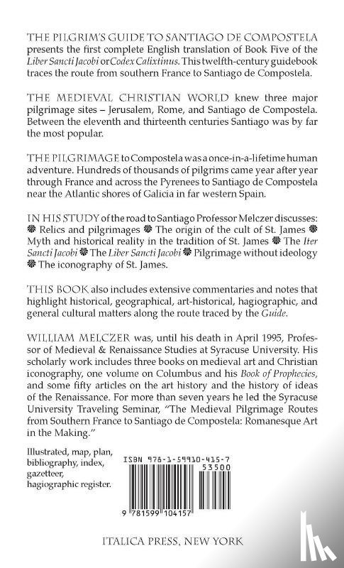 Melczer, William - Pilgrim's Guide to Santiago de Compostela