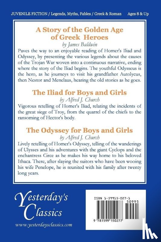 Church, Alfred - The Iliad for Boys and Girls