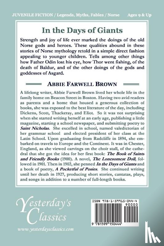 Brown, Abbie Farwell - In the Days of Giants (Yesterday's Classics)