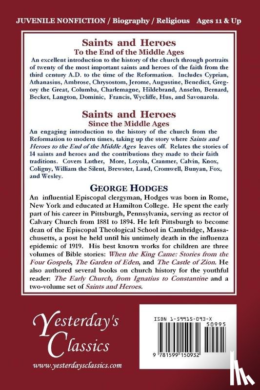 Hodges, George - Saints and Heroes to the End of the Middle Ages