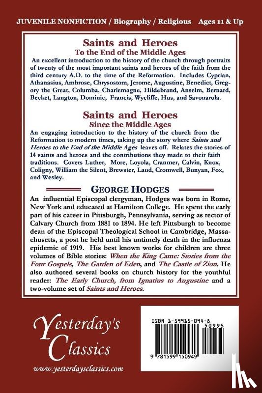 Hodges, George - Saints and Heroes Since the Middle Ages