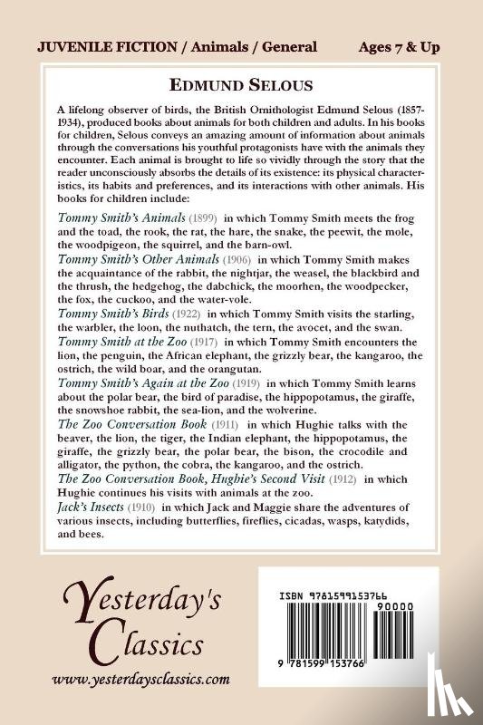 Selous, Edmund - Tommy Smith's Animals (Yesterday's Classics)