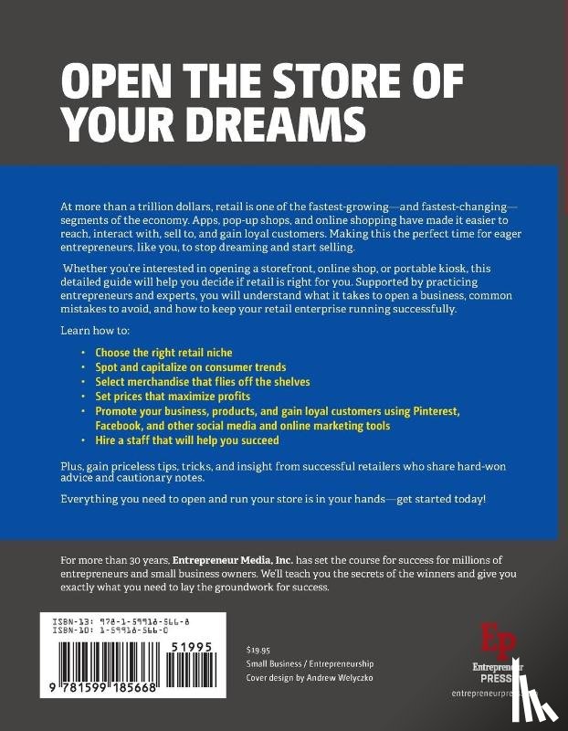 Media, The Staff of Entrepreneur, Linsenmann, Ciree - Start Your Own Retail Business and More