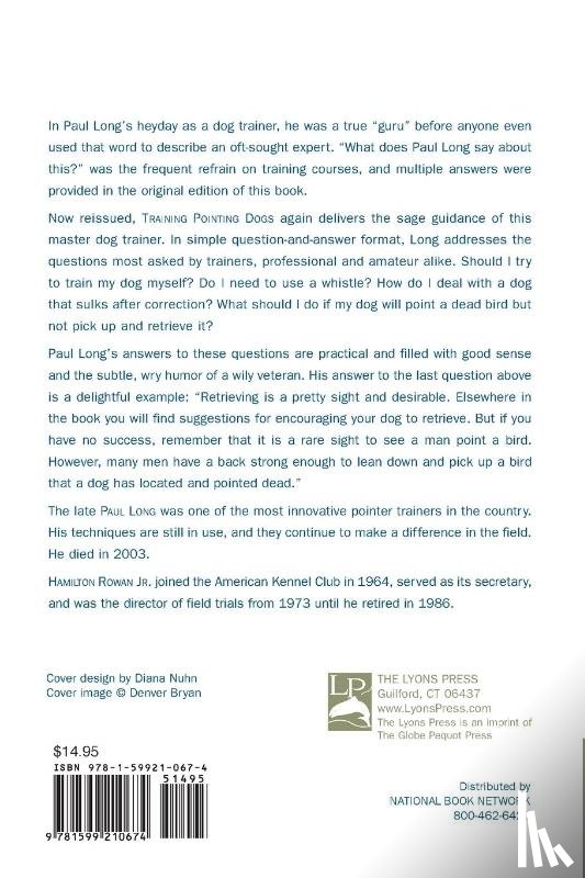 Long, Paul - Training Pointing Dogs