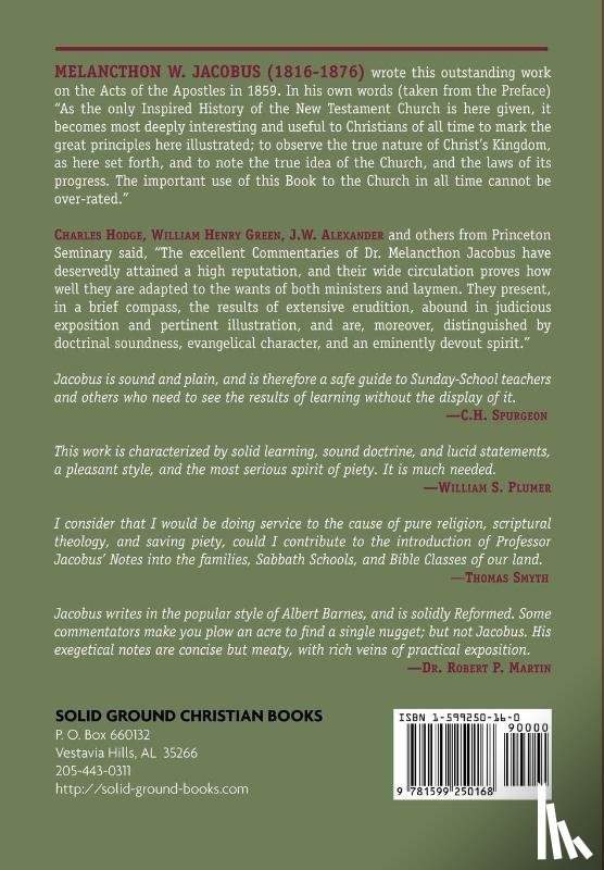 Jacobus, Melancthon - Notes, Critical and Explanatory, on the Acts of the Apostles