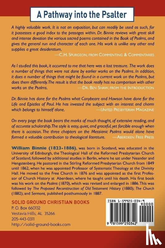 Binnie, William - A Pathway Into the Psalter