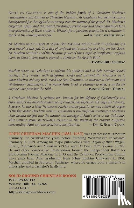 Machen, J Gresham - Notes on Galatians