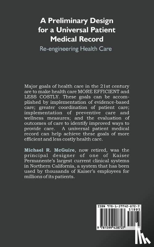 McGuire, Michael R - A Preliminary Design for a Universal Patient Medical Record