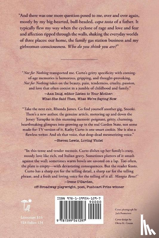 Curto, Kathy - Not for Nothing: Glimpses Into a Jersey Girlhood