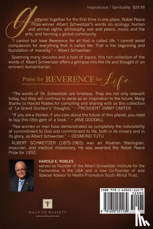 Schweitzer, Albert - Reverence for Life