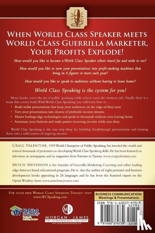 Valentine, Craig, Meyerson, Mitch - World Class Speaking