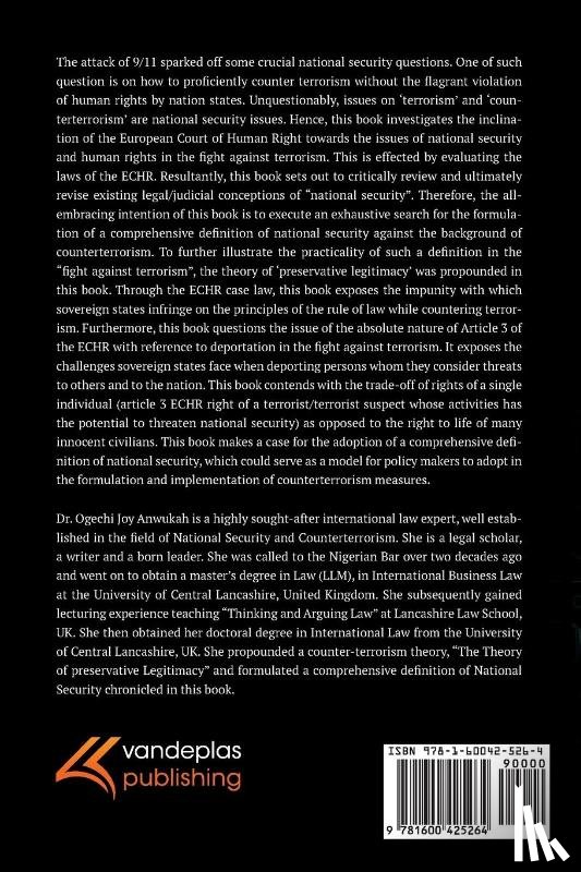 Anwukah, Ogechi Joy - Legal Conceptions of National Security Relevant To Counter-Terrorism and Human Rights Law and Policy