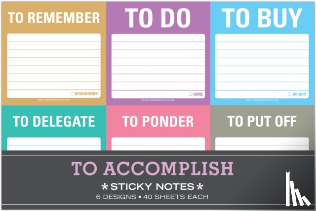  - Knock Knock To Accomplish Sticky Note Packet