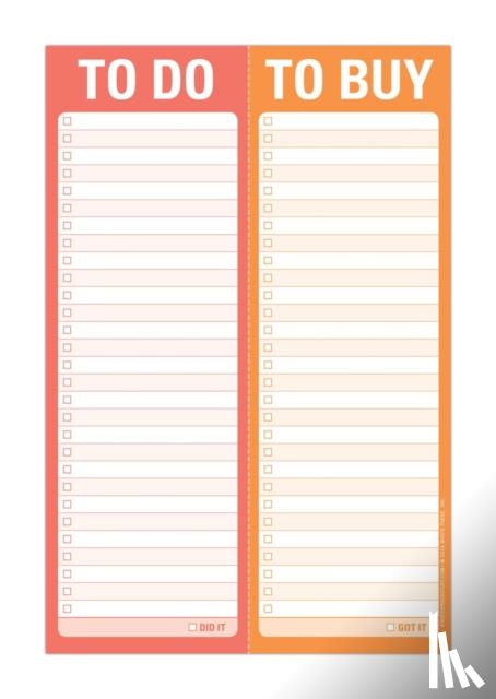 Knock Knock - Knock Knock Perforated Pad: To Do/To Buy