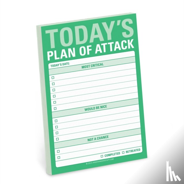  - Knock Knock Today`s Plan of Attack Great Big Stickies