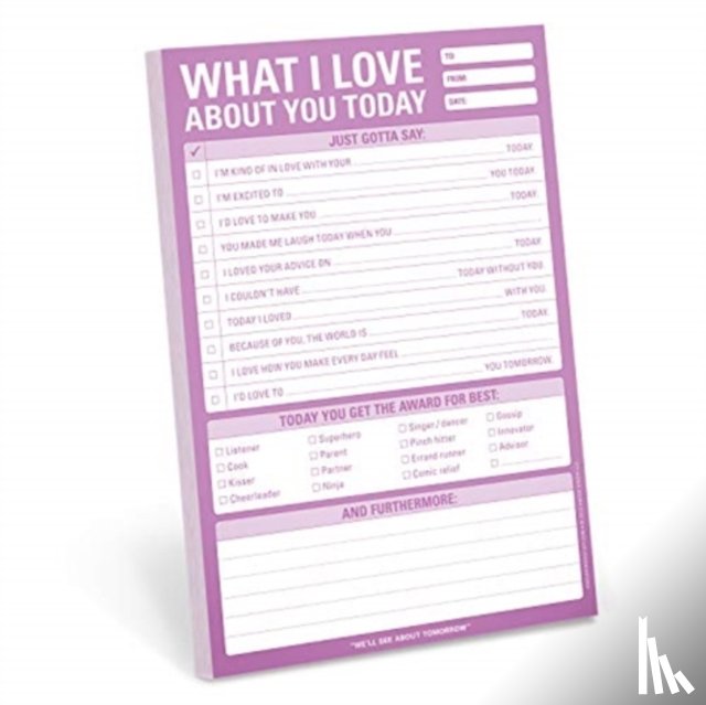  - Knock Knock What I Love about You Today Pad