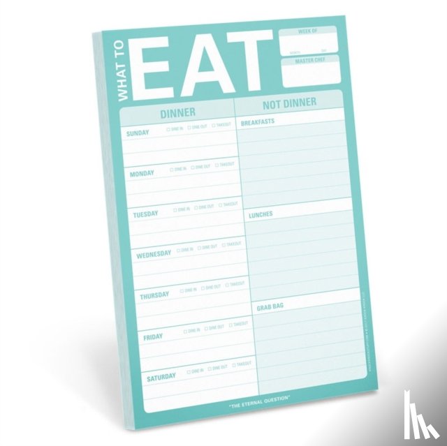  - Knock Knock What to Eat Pad (Mint Green)