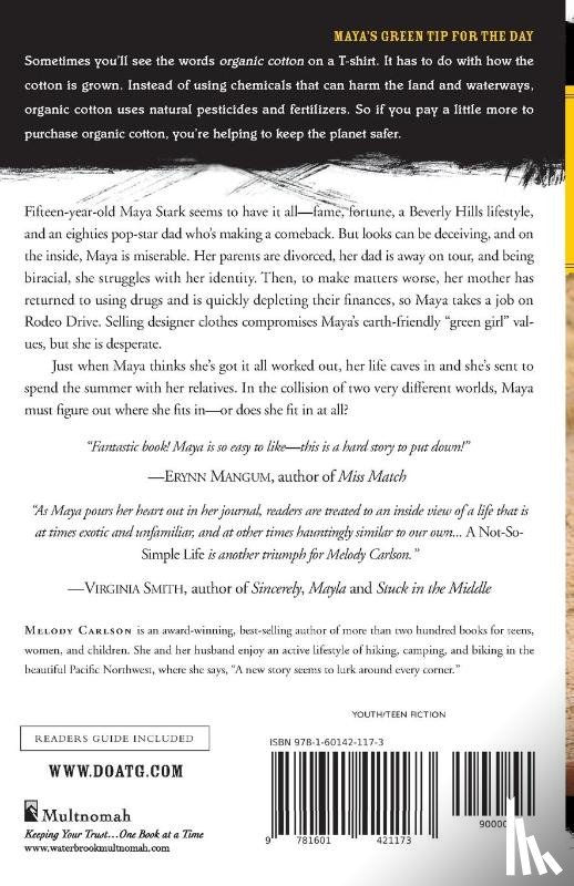 Carlson, Melody - A Not so Simple Life