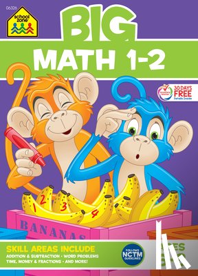 Zone, School - School Zone Big Math 1-2 Workbook