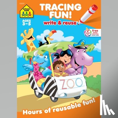 Zone, School - School Zone Tracing Fun! Write & Reuse Workbook