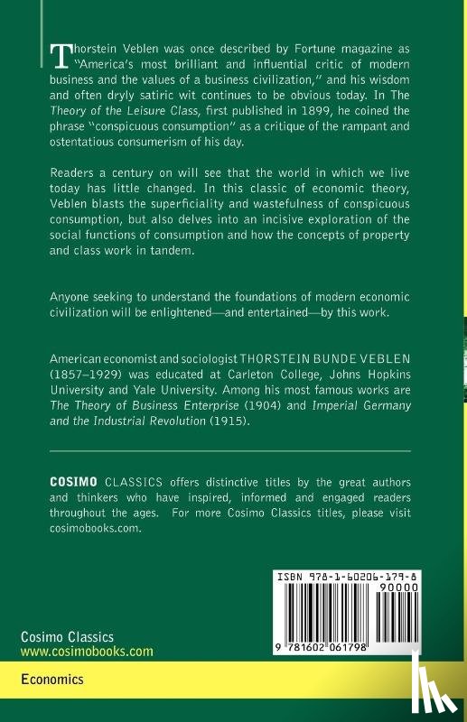 Veblen, Thorstein - The Theory of the Leisure Class