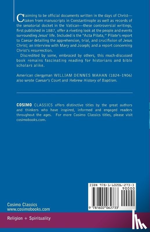 Mahan, William Dennes - The Archko Volume Or, the Archeological Writings of the Sanhedrim & Talmuds of the Jews