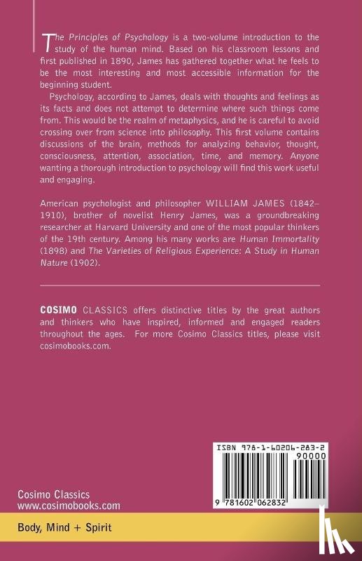 James, William - The Principles of Psychology, Vol.1