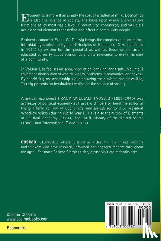 Taussig, Frank William - Principles of Economics, Volume 1