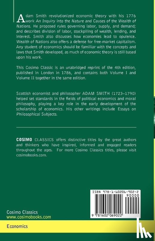 Smith, Adam - An Inquiry Into the Nature and Causes of the Wealth of Nations (Unabridged Edition)