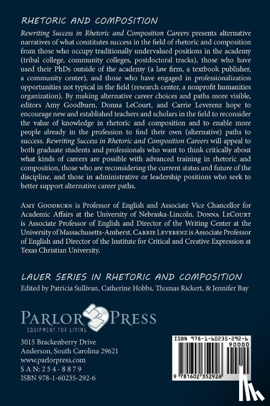  - Rewriting Success in Rhetoric and Composition Careers