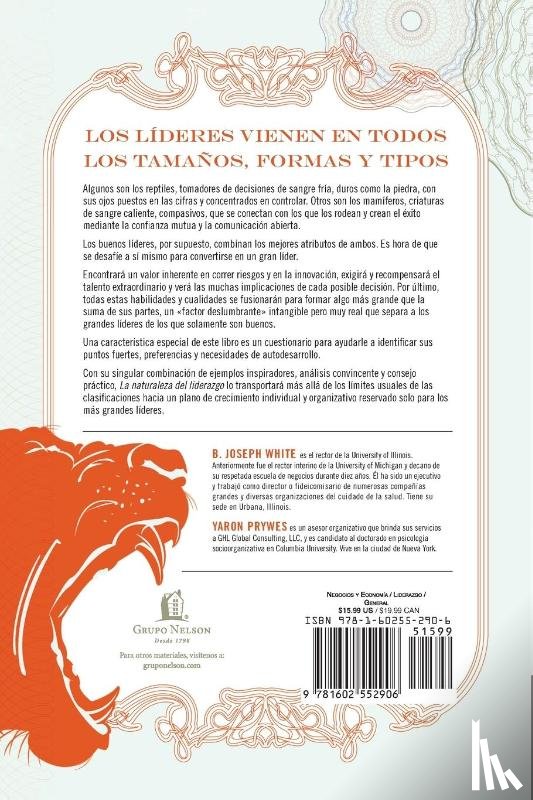 White, B. Joseph, Prywes, Yaron - La naturaleza del liderazgo