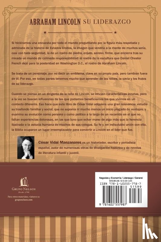 Vidal, Cesar - Abraham Lincoln su Liderazgo