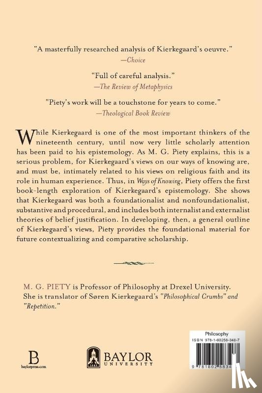 Piety, M. G. - Ways of Knowing