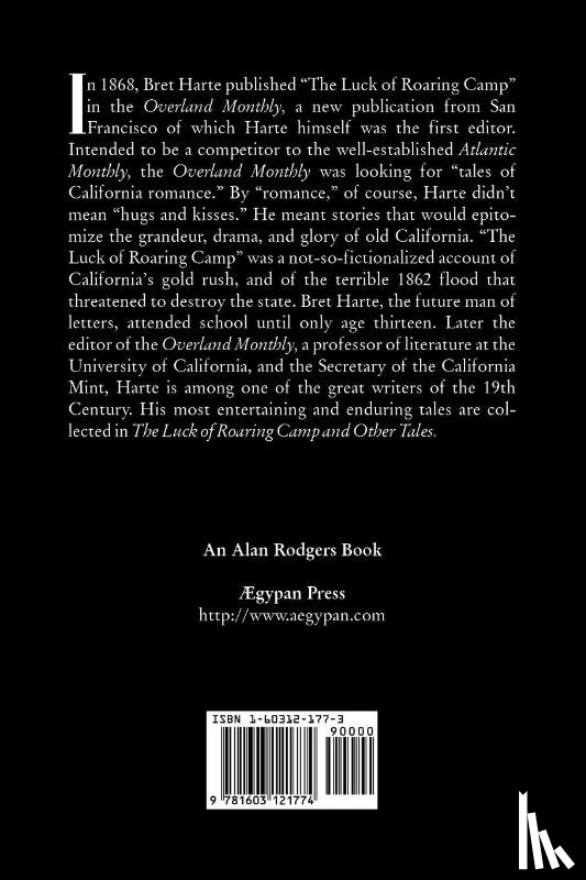 Harte, Bret - The Luck of Roaring Camp and Other Tales by Bret Harte, Fiction, Westerns, Historical