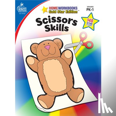 Carson Dellosa Education - Scissors Skills, Grades Pk - 1: Gold Star Edition Volume 17