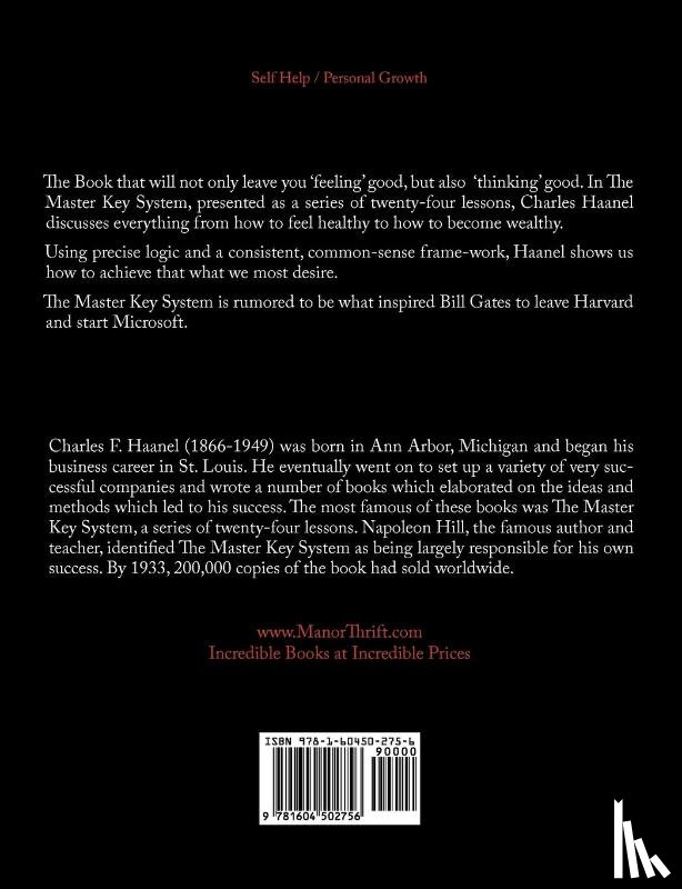 Haanel, Charles F - The Master Key System