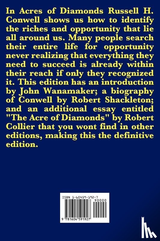 Conwell, Russell Herman - Acres of Diamonds