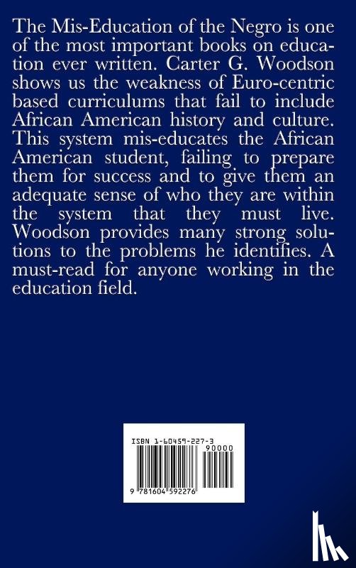 Woodson, Carter G - The MIS-Education of the Negro (an African American Heritage Book)