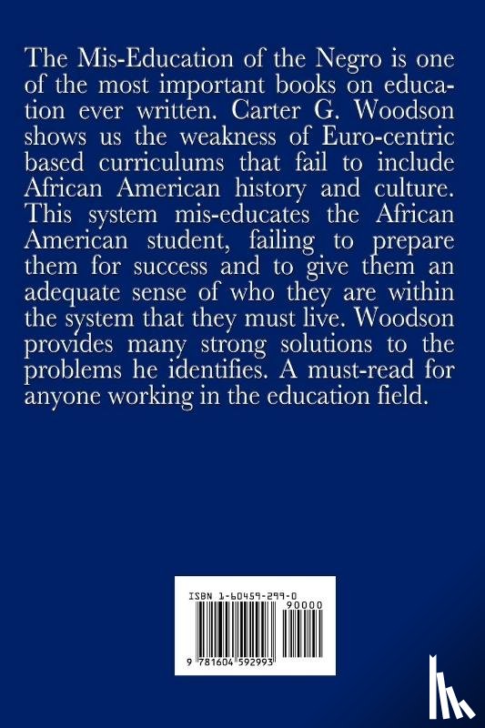 Woodson, Carter Godwin - The MIS-Education of the Negro