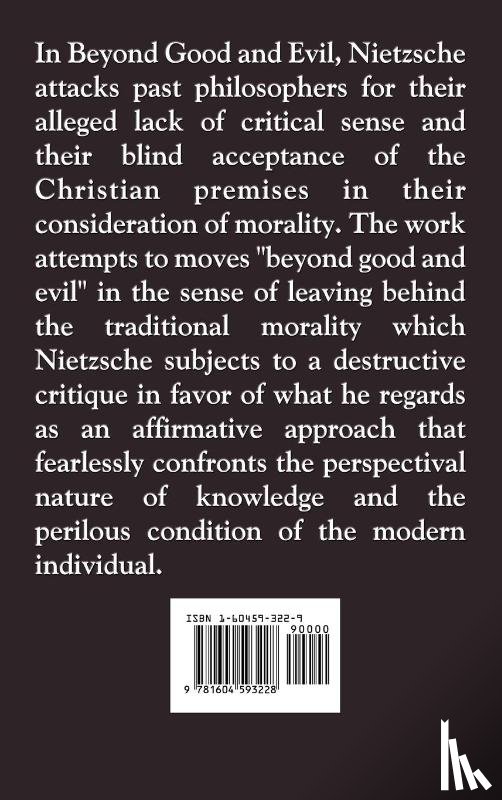 Nietzsche, Friedrich Wilhelm - Beyond Good and Evil